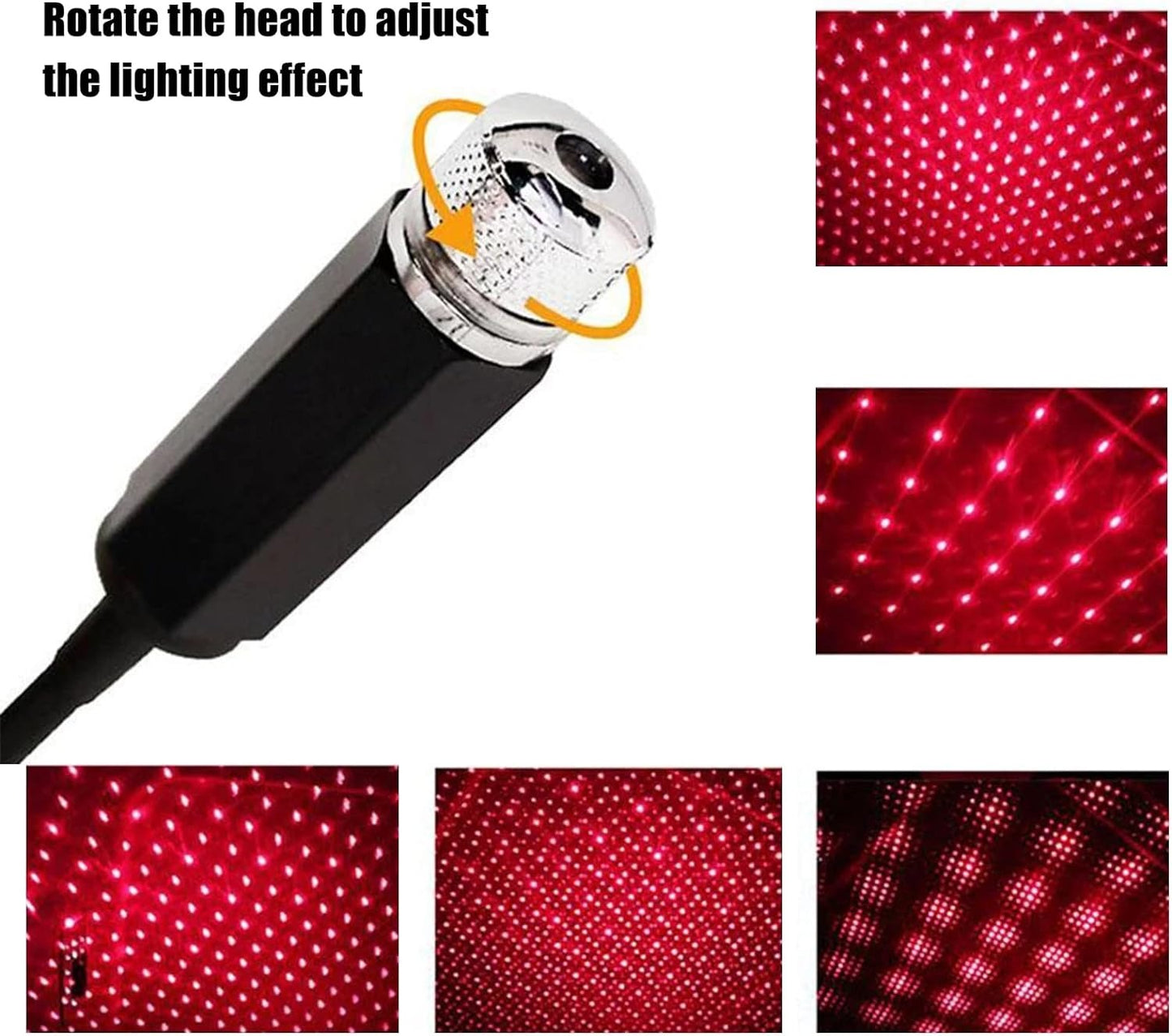 LED Galaxy Star Light – USB Powered Rotating Starry Sky Laser Night Light For Bedroom Car Roof And Ceiling Decoration