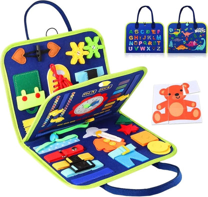 Reusable Montessori Busy Book For Toddlers | Educational Learning Toy