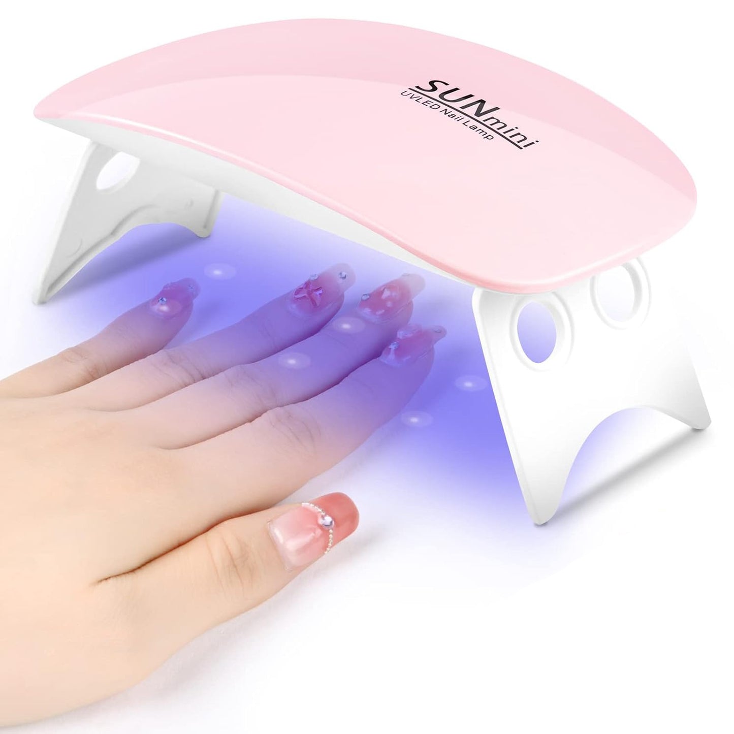UV Led Lamp For Nails 6W Nail Lamp Light With Timer Mini Portable Nail Dryer