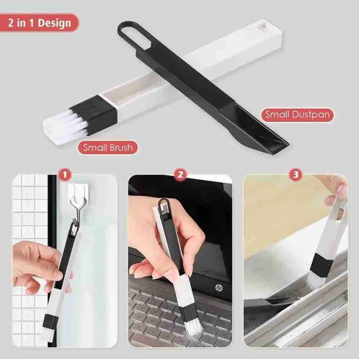 Cleaning Brush Multifunction Window Perfect for Windows Keyboards and Kitchen Surfaces Dual Use