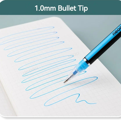 Gel Pen & Highlighter Set | 12 Pens | 1.0mm Color Pen Set for Art