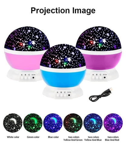 Night Light Star Lamp Starry Sky Projector | 360° Rotating