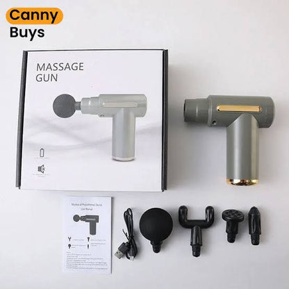 4 In 1 Massage Gun | Deep Tissue Percussion Massager With 4 Attachments