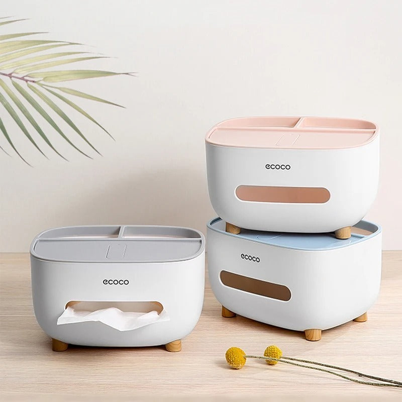 New Ecoco Tissue Box With Multifunctional Storage Drawer