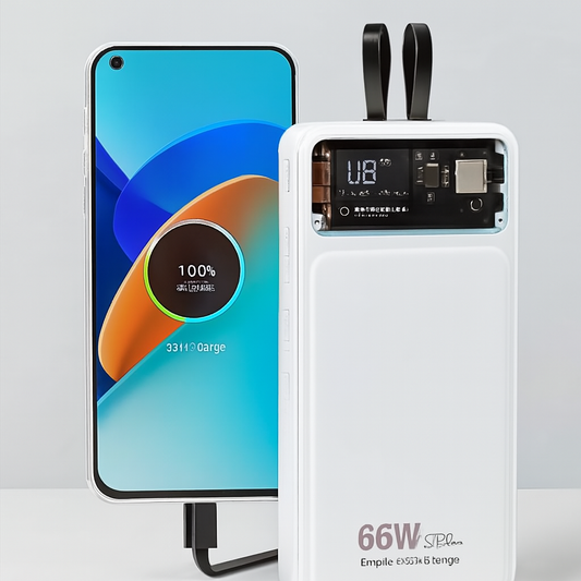 66W 20000mAh Power Bank With LED Display | Super Fast Charging Portable Power Bank