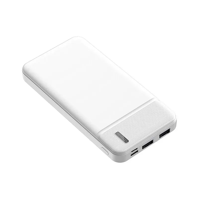 Ultra Slim 10000mAh Power Bank – Dual USB Output | Fast Portable Charger