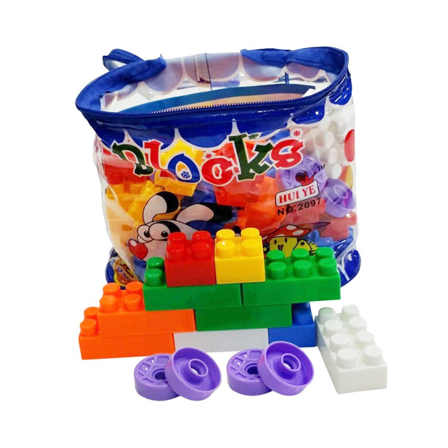Building Blocks Toy Pack for Kids – 72 Pieces Multicolor Educational Blocks