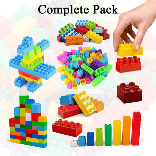 Building Blocks Toy Pack for Kids – 72 Pieces Multicolor Educational Blocks