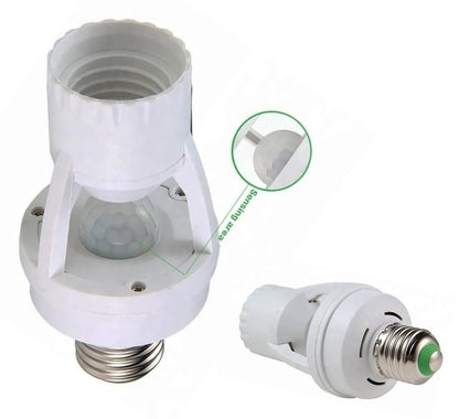 Infrared Motion Sensor Lamp Holder – 360° Smart Light Socket with Automatic On/Off Detection