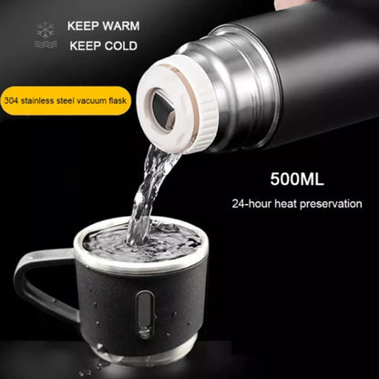 3 Cup 500ML Double-Layer Stainless Steel Vacuum Flask Set | Hot & Cold