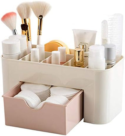 Plastic Makeup Organizer | Make Up Brush Storage Box With Drawer