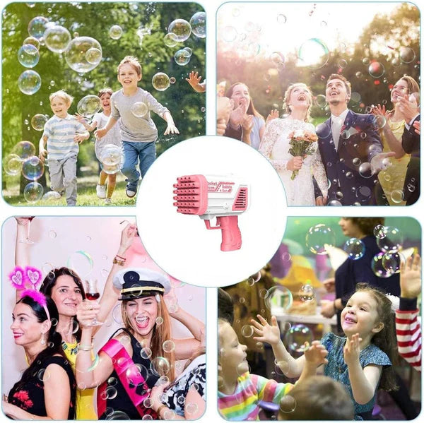 Bazooka Bubble Water Gun | Rechargeable Bubble Blaster Toy for Kid